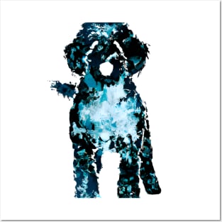 Portuguese Water Dog Cão De Água Português Stencil Posters and Art